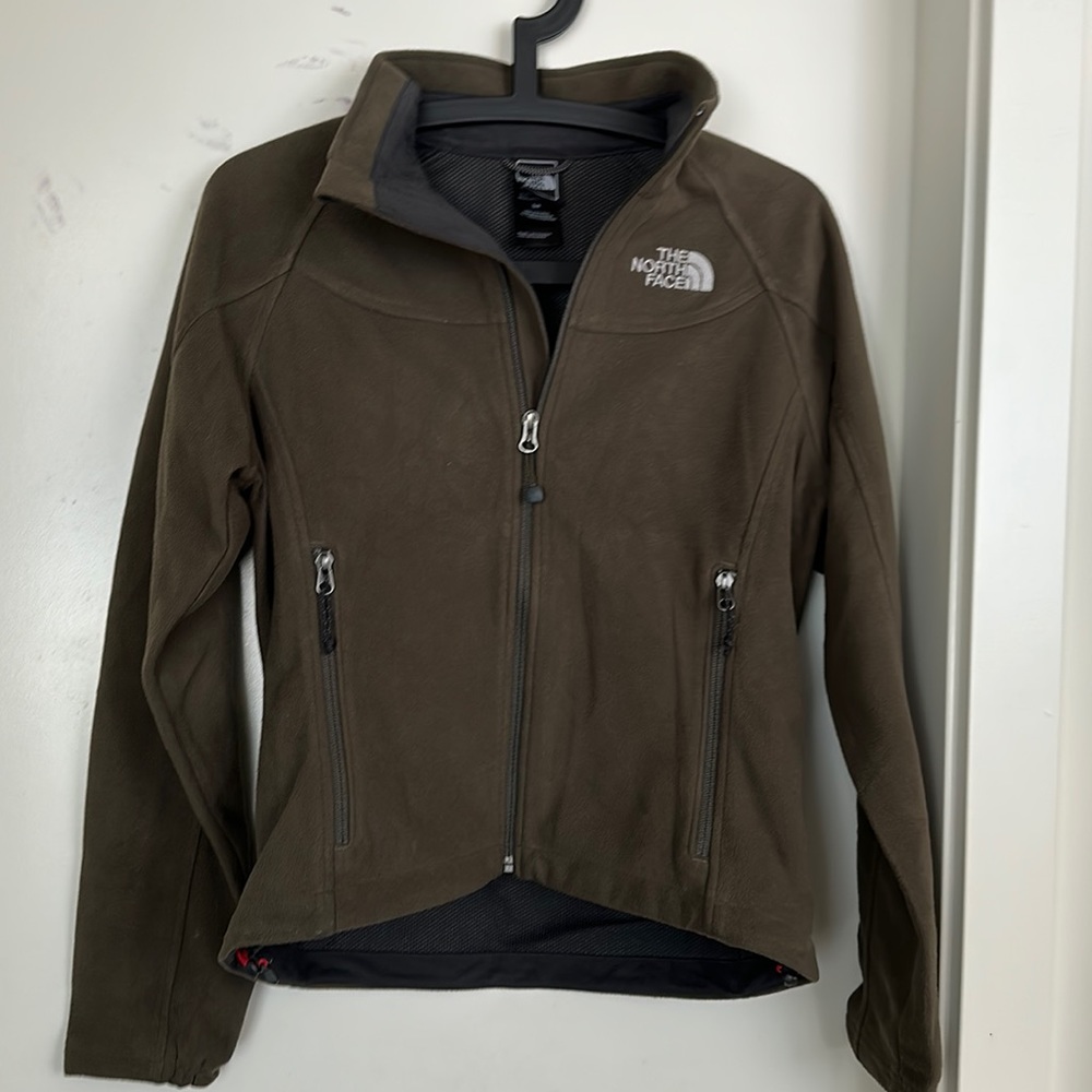 North Face pine/hunter green jacket